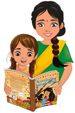 Cuddle Up with Laura, mother reading with daughter,